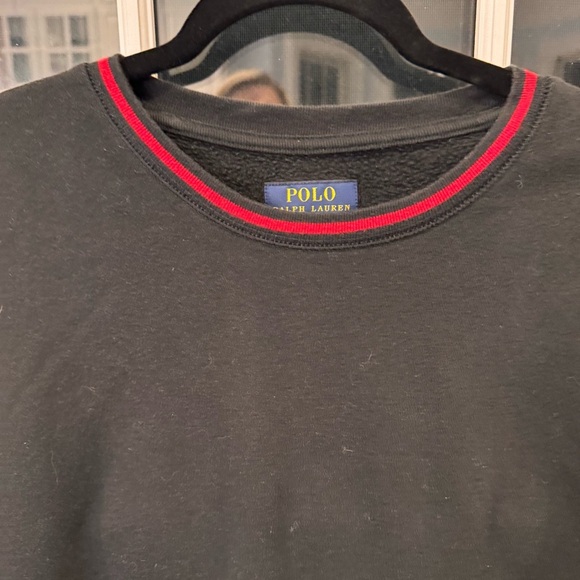 Polo Ralph Lauren Men’s Sweatshirt / Sleepwear Black W/ Red Trim Size XLT - Picture 8 of 8